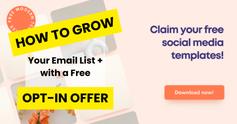 How to Grow Your Email List with a Free Opt-In Offer